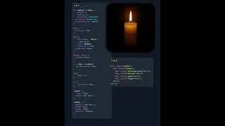 Candle Light Flame Animation using HTML & CSS    
