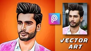 Picsart New Potrait Cartoon Photo Editing | New Vector Art Photo Editing 2020 #Picsart # Vectorart 🔥