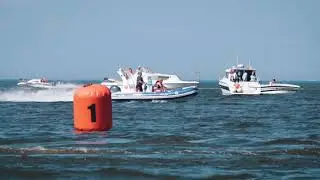 Водно-моторные гонки в яхт-клубе Балтиец