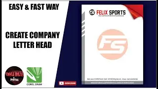 How to Create Letterhead in coreldraw | #cdr  | #free | #tutorial | #easy | #technical | #digital