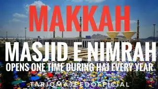 Makkah Masjid Nimrah | Opens one time during Haj #masjidnimrah #hajj  @Tariqmajeedofficial