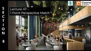 3ds Max 2023 One-Point Perspective Match Tutorial | Align 3D Models to Reference Images Accurately