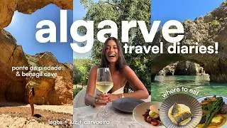 ALGARVE VLOG | sunny days in lagos & carvoeiro, grotto boat tours, rocky beaches + best restaurants