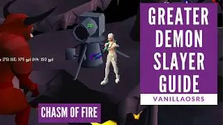 Slayer Task - Greater Demons at Chasm of Fire + Cannon + Safespot OSRS