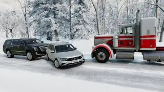 BeamNG Drive - Realistic Crossroad Crashes #3