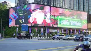 3D LED Billboards CUBIG @ KLCC JUNCTION , 3D Digital Anamorphic Illusion  OOH Advertising Malaysia