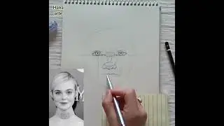How to draw Mary Elle Fanning🤠/  drawing tutorial
