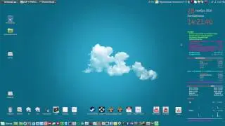 Виджет Conky.Отображение частоты и температуры CPU.