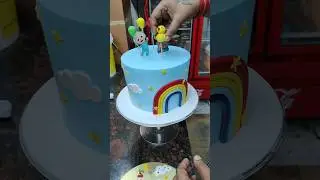 Rainboow Cake Design #shorts #cake #Rainboowcake