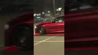 Дал брату по парковке прокатиться, а там BMW M4 в пленке с подсветкой мимо пролетает дрифтом