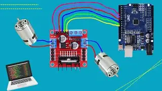 How to setting up the L298n MOTOR DRIVER module with Arduino