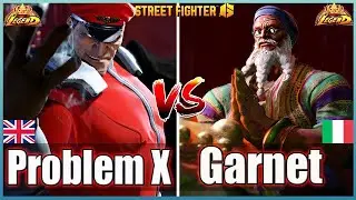 Street Fighter 6 🔥 Problem X (M Bison #1)   Vs  SYG Garnet (Dhalsim) 🔥Room Match🔥FightingGameWorldX