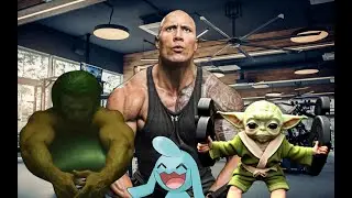 Baby Yoda And Joker Go To The Gym
