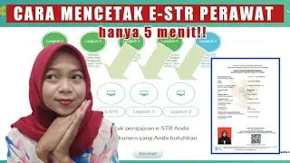 TUTORIAL CETAK E-STR PERAWAT TAHUN 2022 | cetak STR online terbaru 2022 bagi tenaga kesehatan