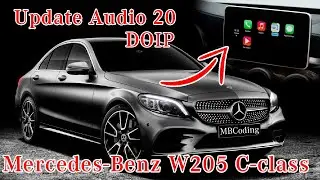 Mercedes W205 Comand update Doip. Configuring and updating Comand NTG5 via Doip connection Internet.