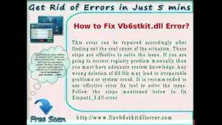 How To Repair Vb6stkit.dll After Corruption