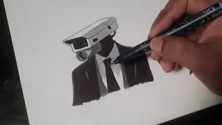 How to Color Cameraman from Skibidi Toilet - Quick Coloring Tutorial