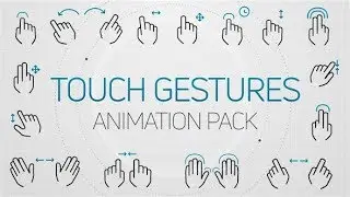 Touch Gestures Animation Pack - After Effects Template