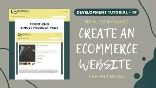 Single Product Page [Frontend] || Create an Ecommerce Website using PHP MYSQL and AJAX
