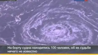 тонет корабль у побережья Японии март 2011.flv