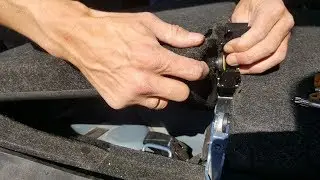 How to remove the rear seat backrest Skoda rapid