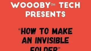 How to make an Invisible Folder