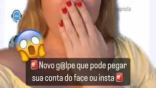Novo golpe que pode pegar sua conta do face ou insta. Saiba agora e proteja-se!