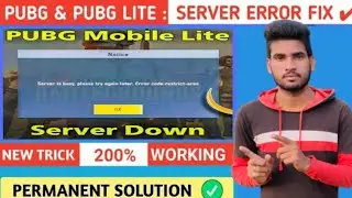 PUBG Mobile Lite - Server Down Problem Solve!  |  Server Busy Problem, Try?  PUBG Kr Version