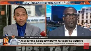 ESPN FIRST TAKE | Stephen A. Smith DEFENDS Bo Nix For HEATED Moment With Denver Broncos | NFL