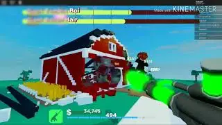GETTING THE BIOMECHAL BLASTER WITH NO ROBUX (Roblox Giant Survival GamePlay)
