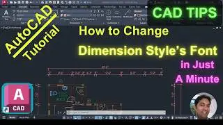 How to Change the font style of Dimension Style Text in AutoCAD