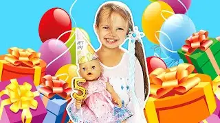 ¡Maya cumple 5 años! La fiesta de Maya y Lina. Vídeos de juguetes bebés para niños.