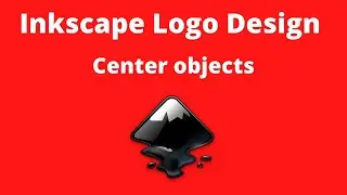 Inkscape logo design center objects