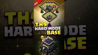 INSANE TH9 War BASE for HARD MODE⚒️