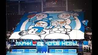 Новогодний перф перед матчем ГК "Зенит"- "Мешков Брест"