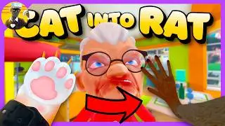 I Became a RAT to Escape GRANNY in I am Cat VR!