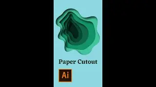 How to Create a Perfect Paper Cutout Effect in Illustrator #shorts #illustratortutorial