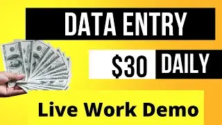 Data Entry Work Demo for Beginners on Fiverr | Easy Job to Make Money Fiverr  | Upwork | Easy Mentor