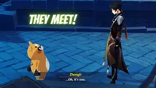 When Zhongli Meets the Stove God (Guoba)