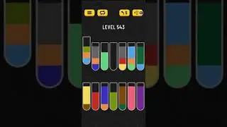 Water sort puzzle level 543
