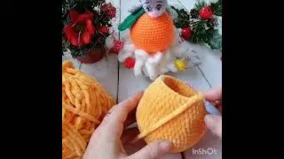 Мк Зайка на апельсине. Часть 1. Амигуруми.