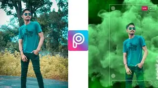 picsart smoke bomb effect||picsart||
