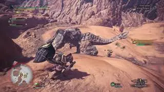 Monster Hunter: World Beta: Barroth hunt with hammer solo