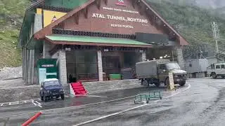 Atal Tunnel in Winter 🥶#Atal Tunnel HP....#Rohtang #viral #trending #trend #video #reels