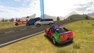 highway car accident 🚓🚧Police chase cop simulator android gameplay 2022