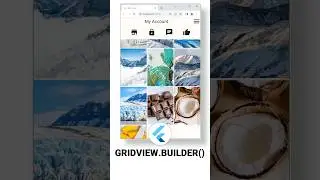 😎📱 Scrollable grid Flutter GridView.builder() tutorial.