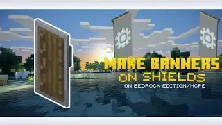 How to put Banners in Shield/Make Custom Shields (Minecraft PE/Bedrock Edition) | Texture Pack