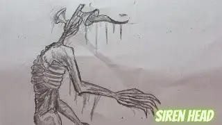 Siren head drawing ||
