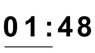 COUNTDOWN TIMER ( v 667 ) 4 min Timer Font Arial Black  4k