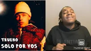 🇬🇧Trueno Solo Por Vos | Reaction